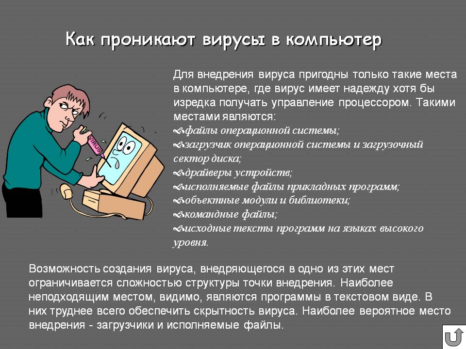 Как проникают вирусы в компьютер