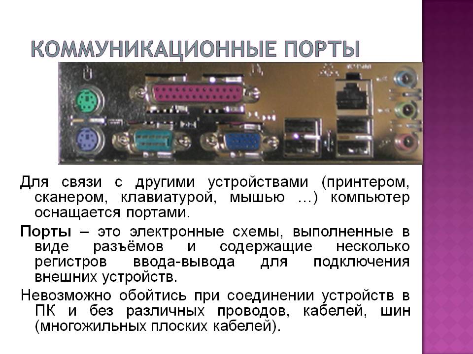 Коммуникационные порты