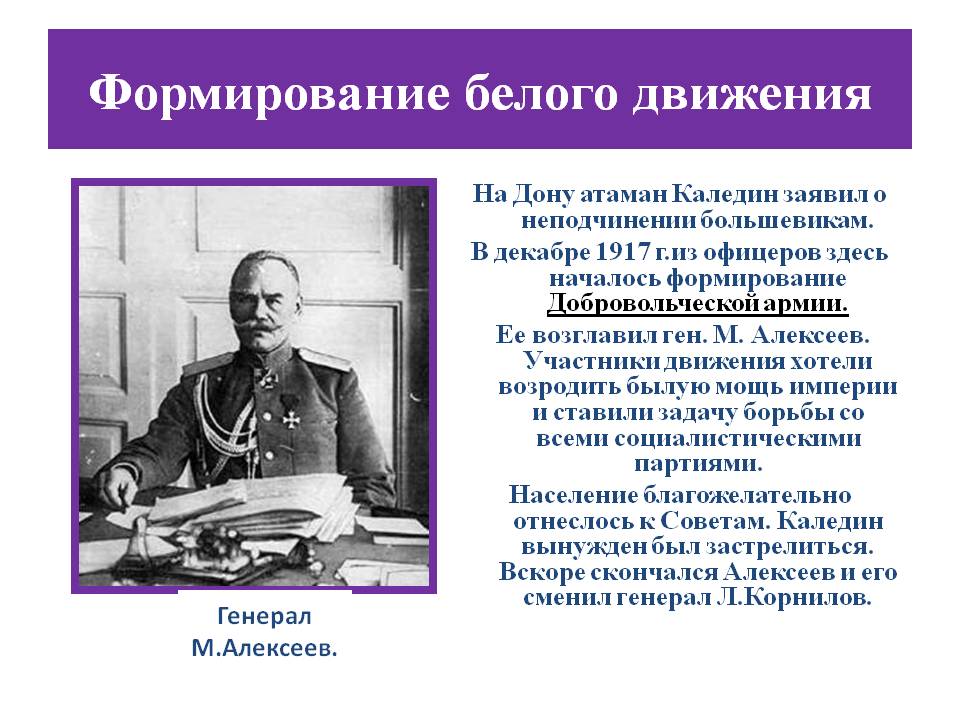 Формирование белого движения