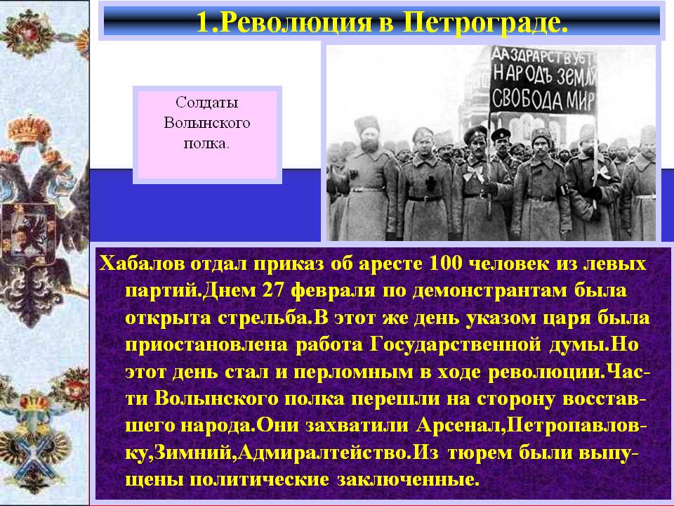 Солдаты Волынского полка