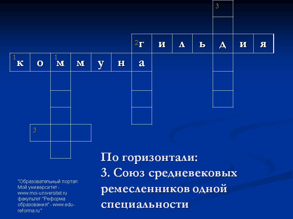 Союз средневековых ремесленников одной специальности
