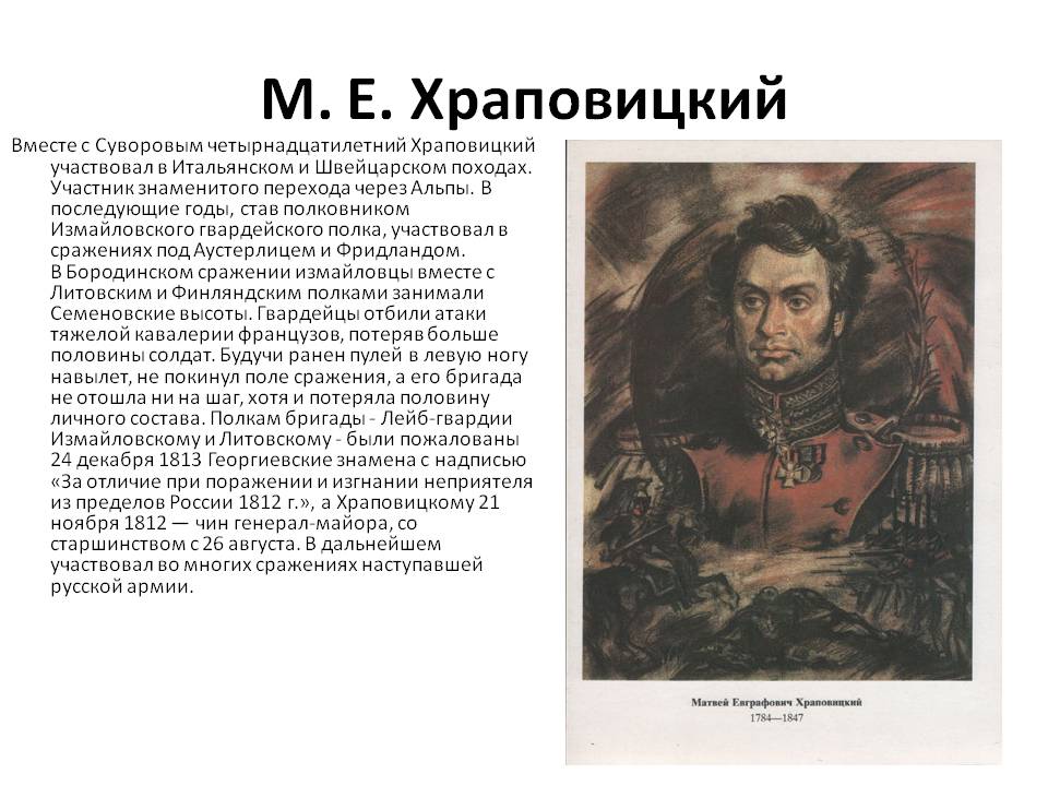 М. Е. Храповицкий