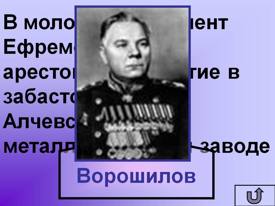 В молодости Климент Ефремович был арестован за участие в забастовках