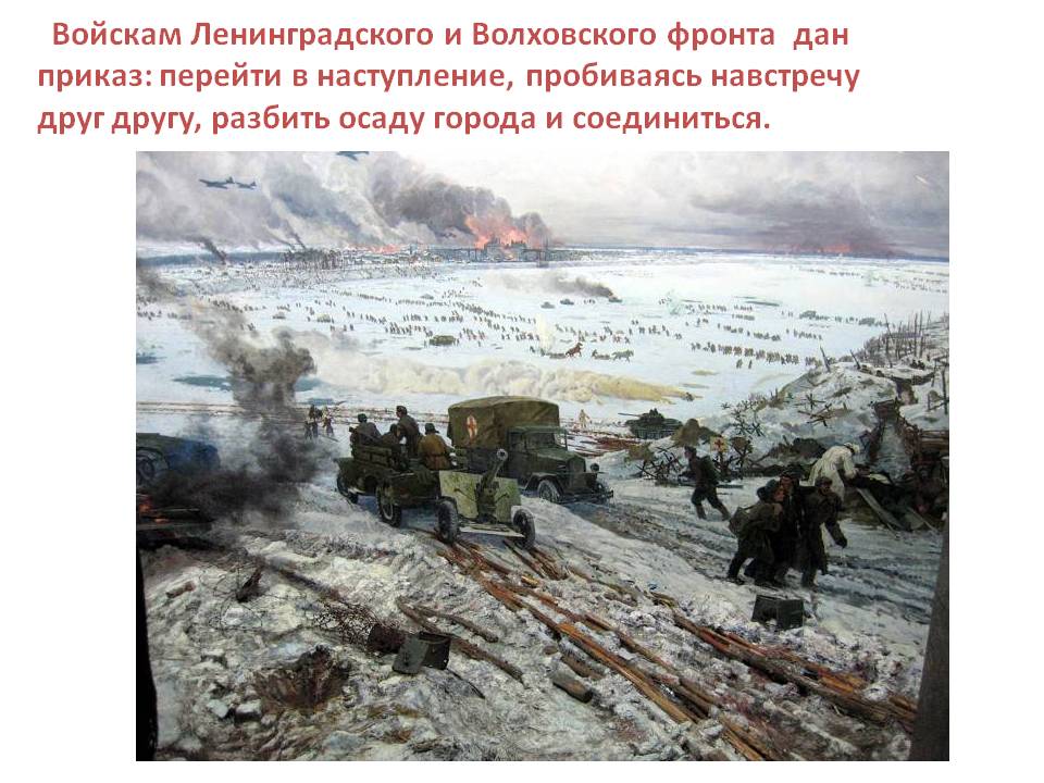 Войскам Ленинградского и Волховского фронта дан приказ: перейти в