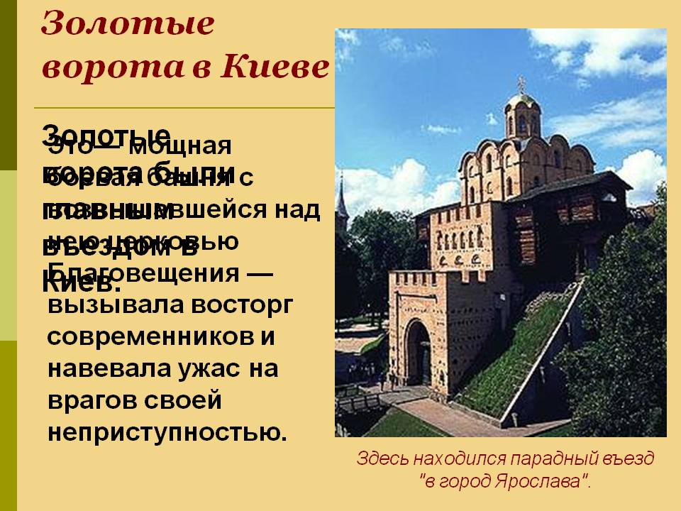 Золотые ворота в Киеве