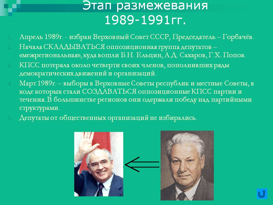 Этап размежевания