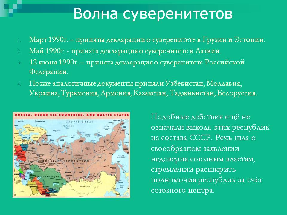 Волна суверенитетов