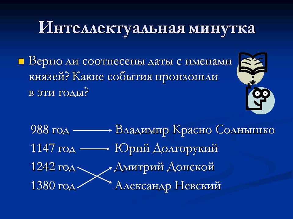 Интеллектуальная минутка