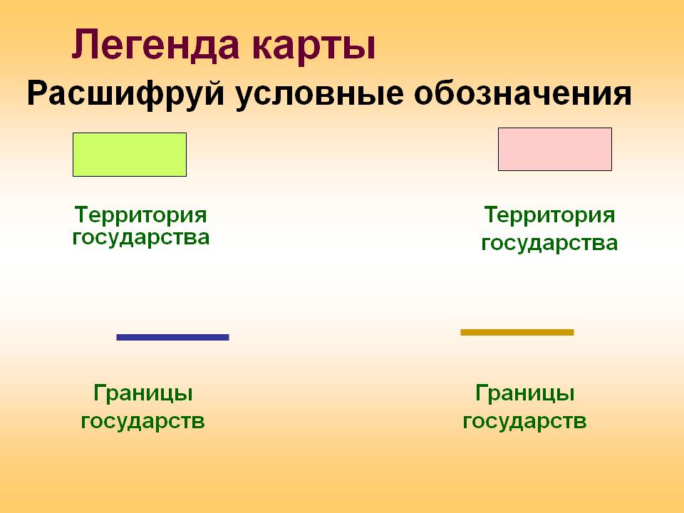 Расшифруй условные обозначения