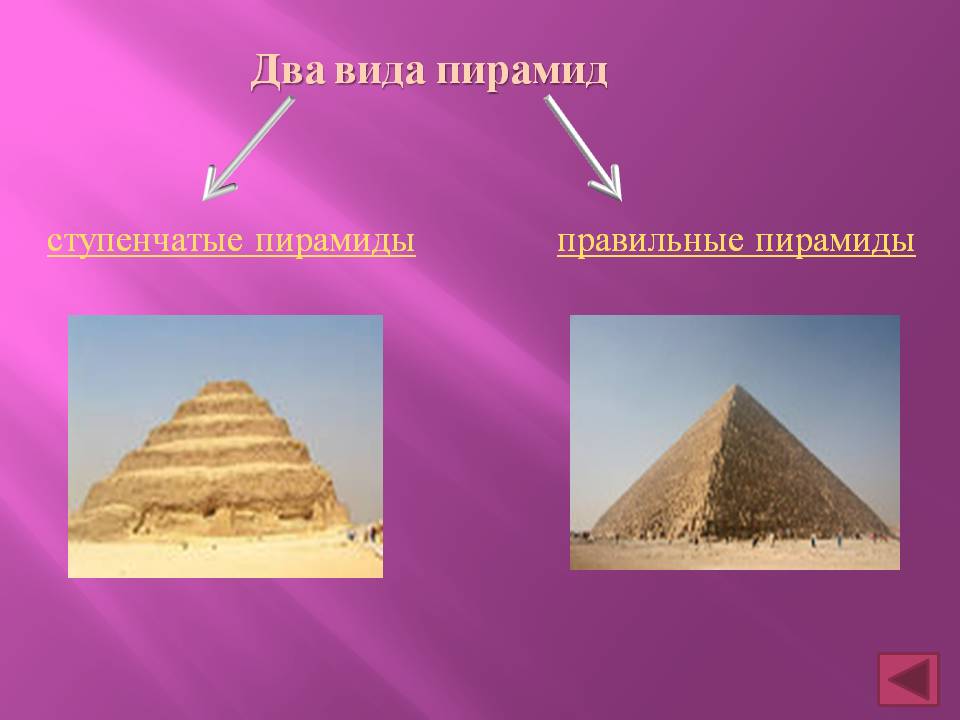 Два вида пирамид