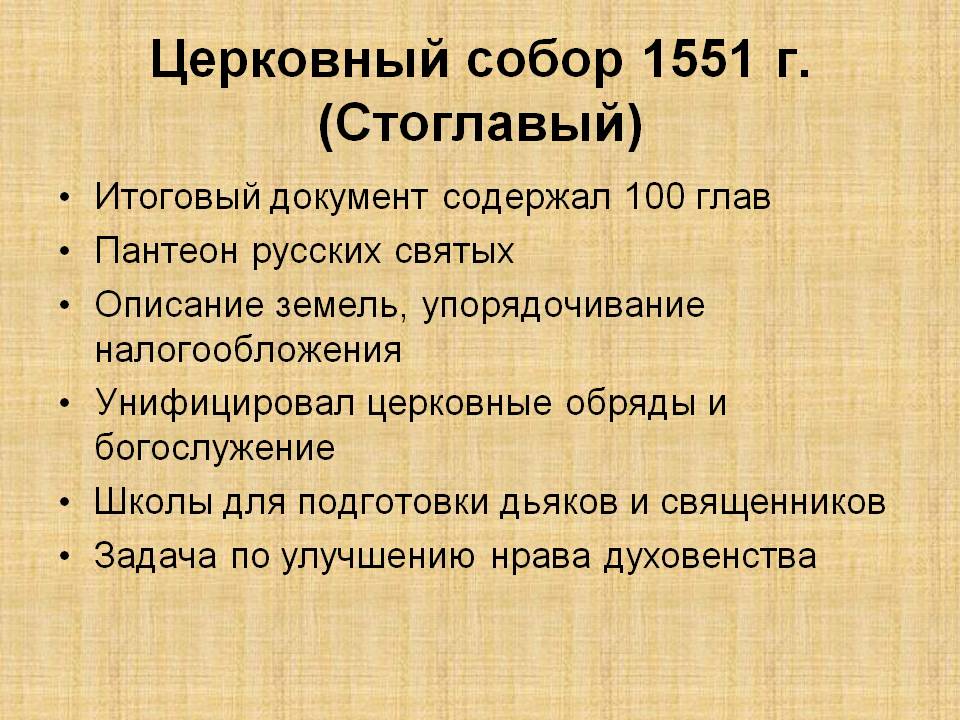 Церковный собор 1551 г. (Стоглавый)