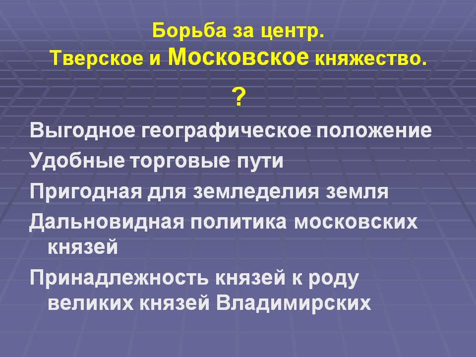 Борьба за центр