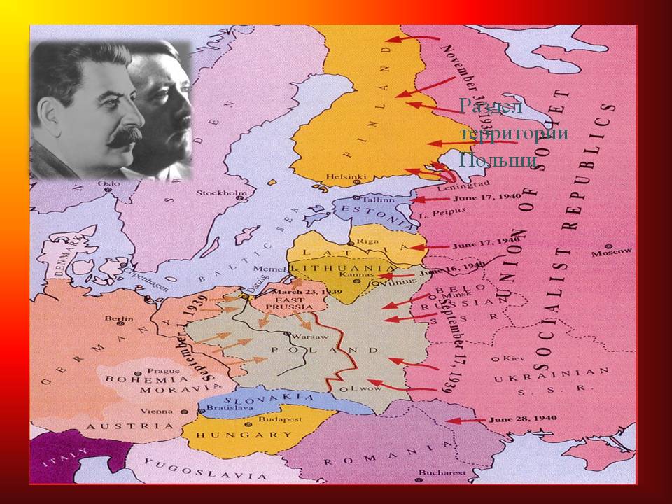 Раздел территории Польши