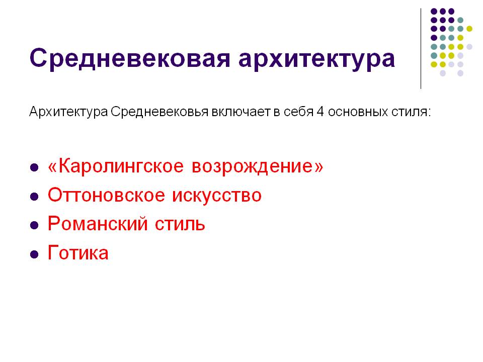 Средневековая архитектура