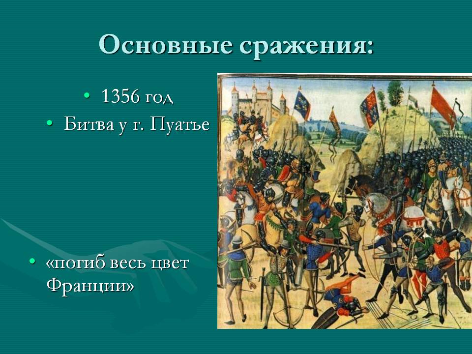 Основные сражения: