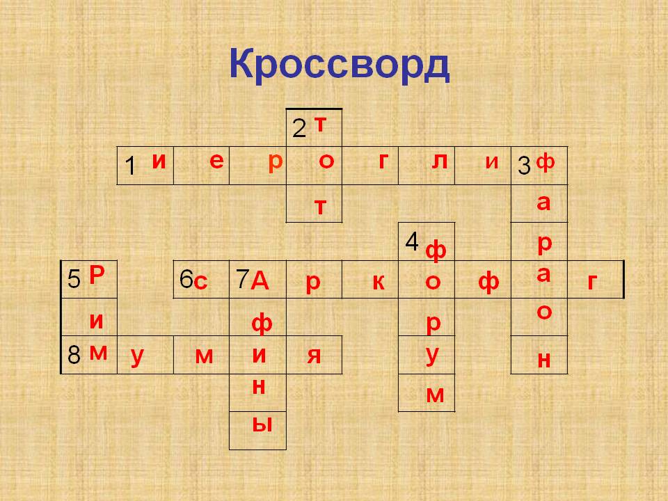 Кроссворд
