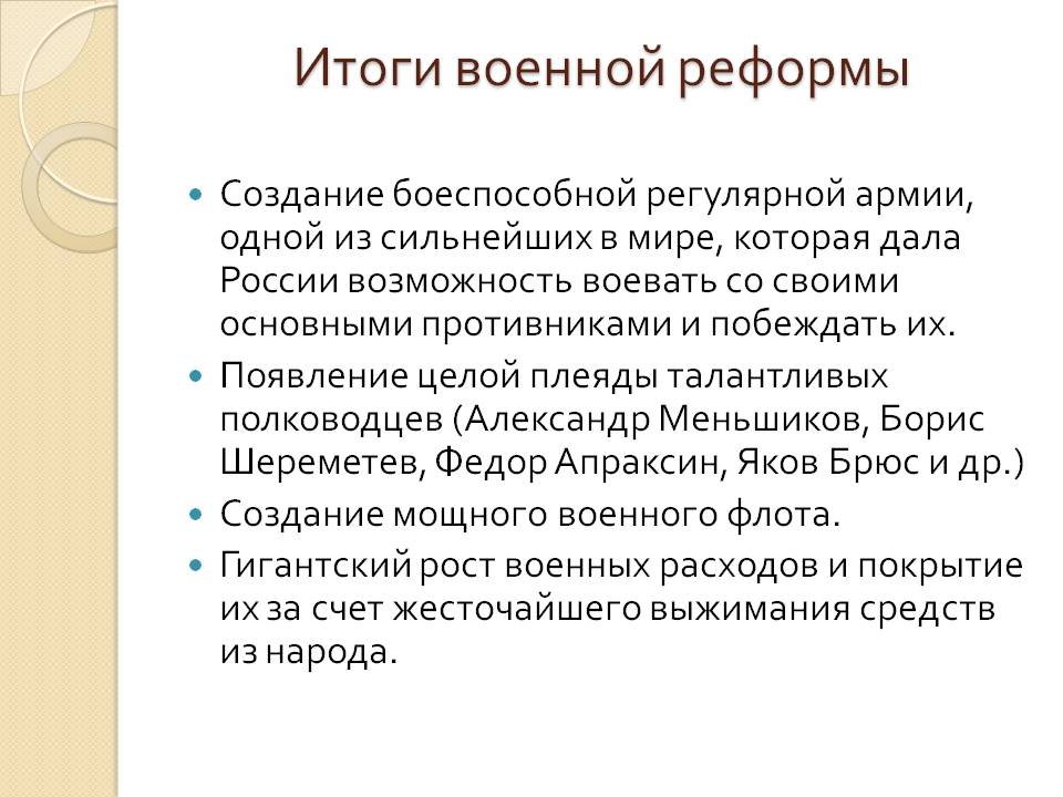 Итоги военной реформы