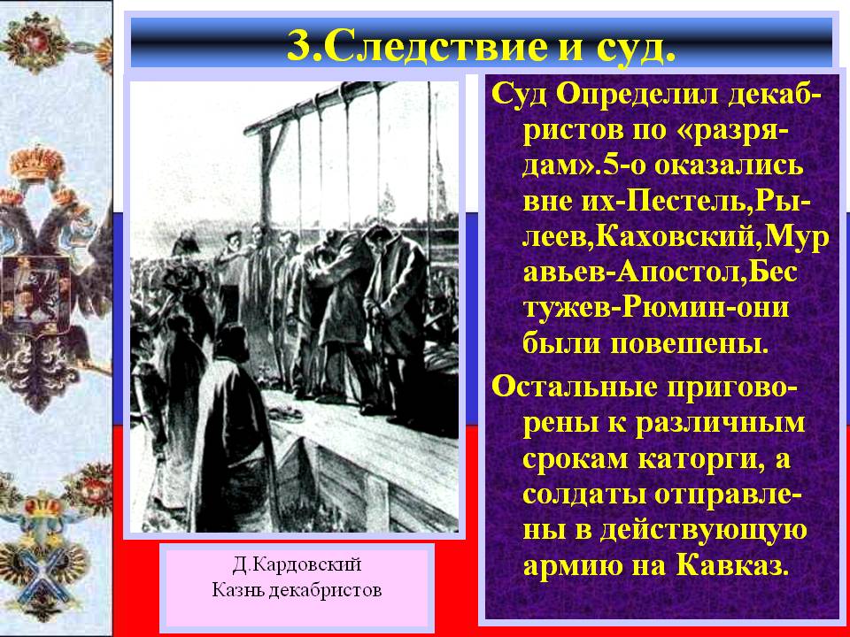 Казнь декабристов