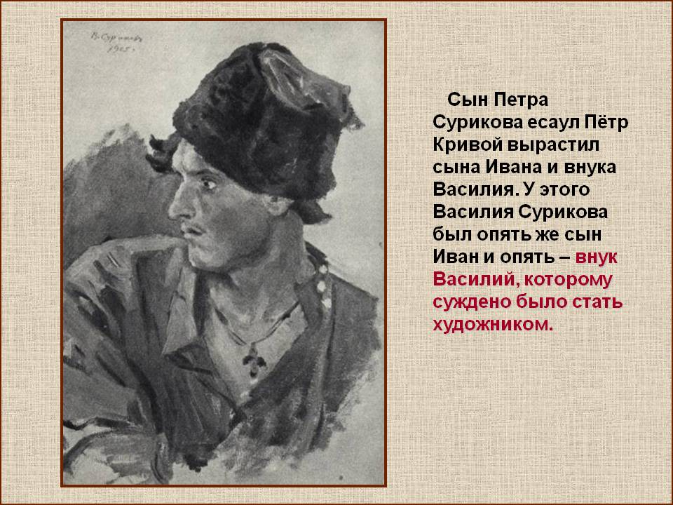Сын Петра Сурикова