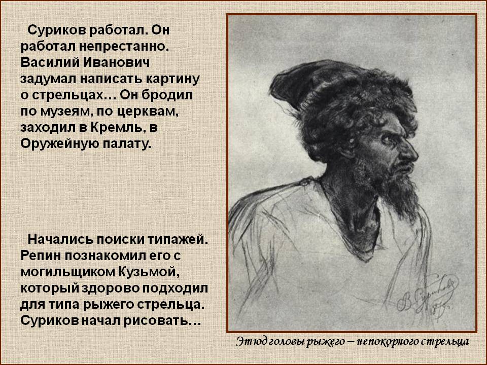 Суриков работал
