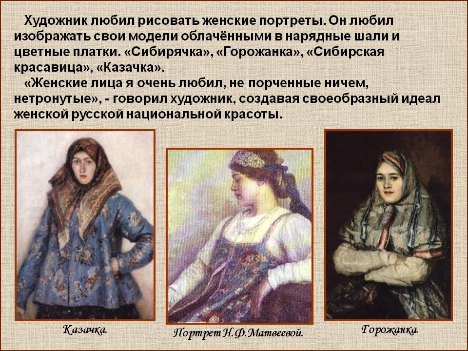 Женские портреты