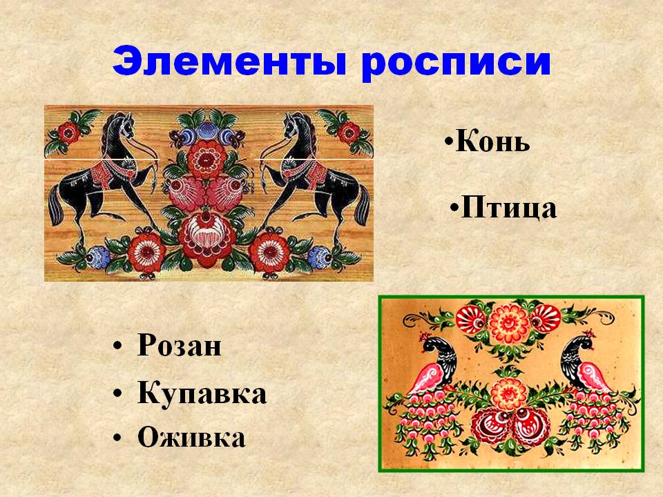 Элементы росписи
