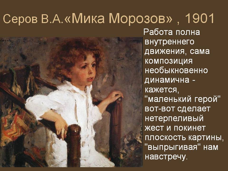 Серов В.А.«Мика Морозов» , 1901