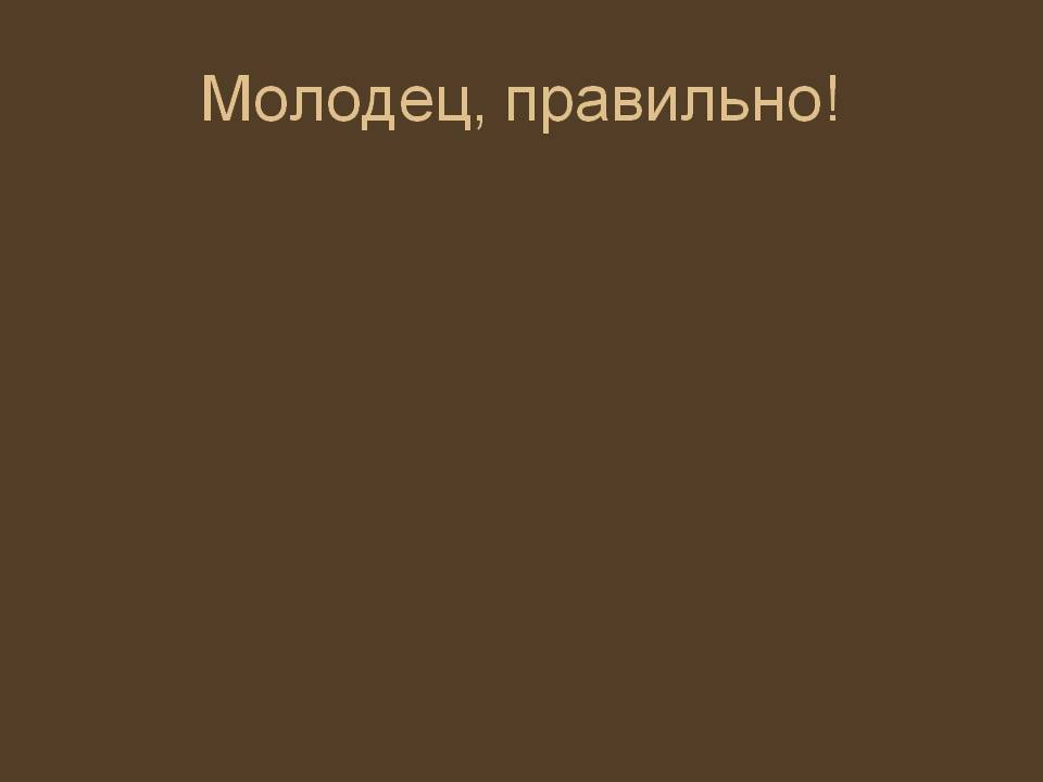 Молодец, правильно