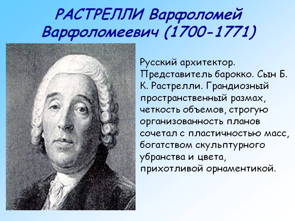 Растрелли Варфоломей Варфоломеевич