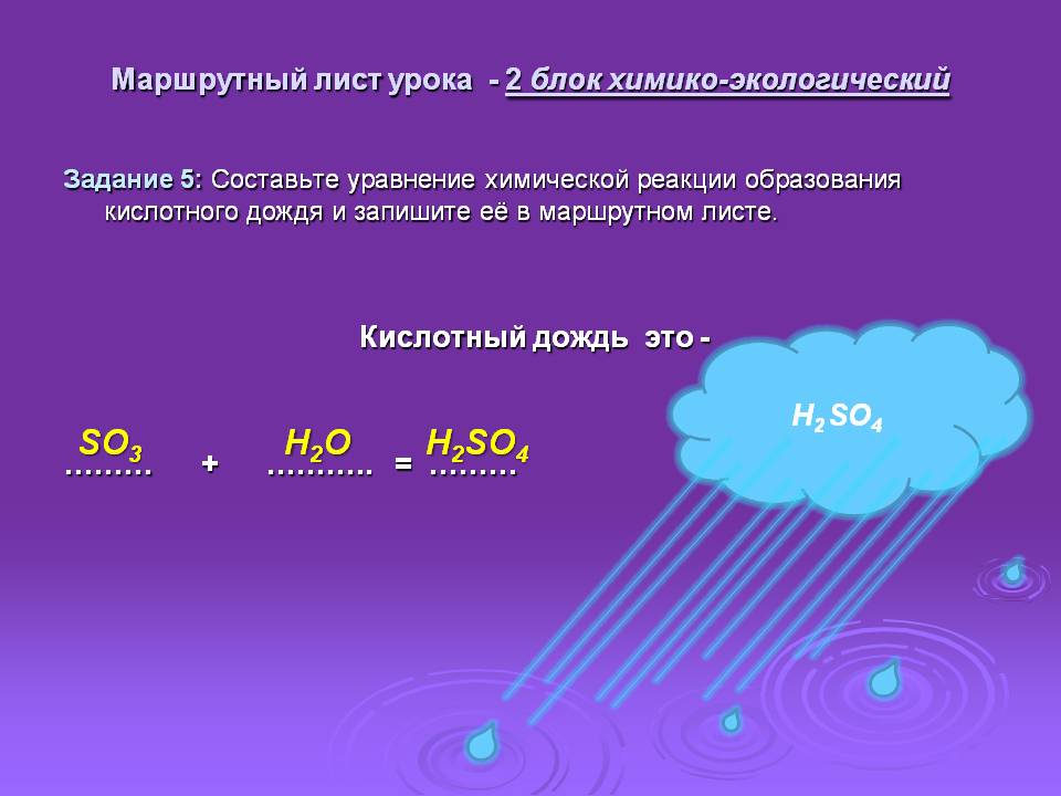 Составьте уравнение химической реакции
