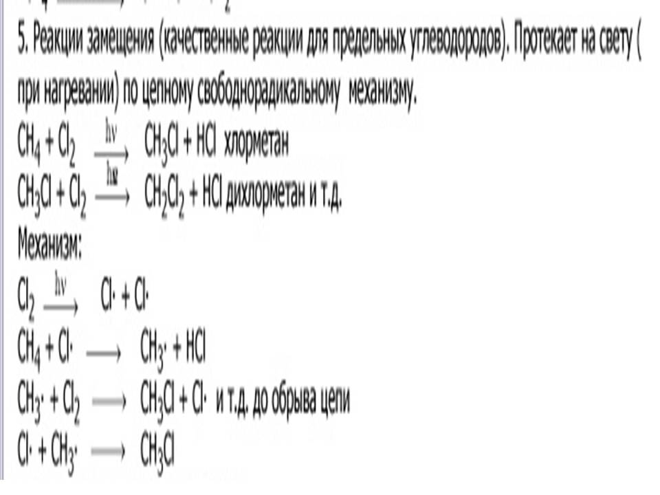 Химия Алканы