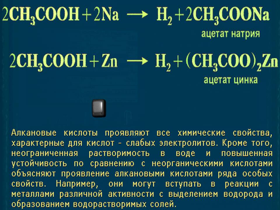 Карбоновые кислоты химия