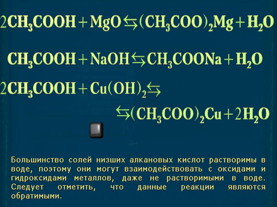 Карбоновые кислоты химия