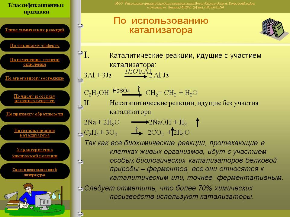 Каталитические реакции