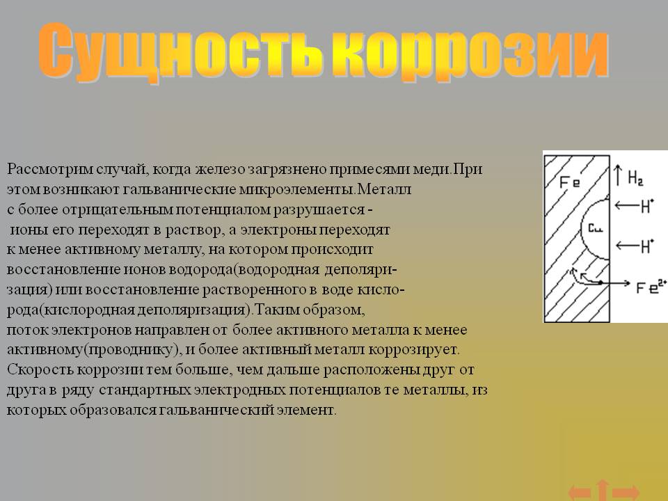 Сущность коррозии