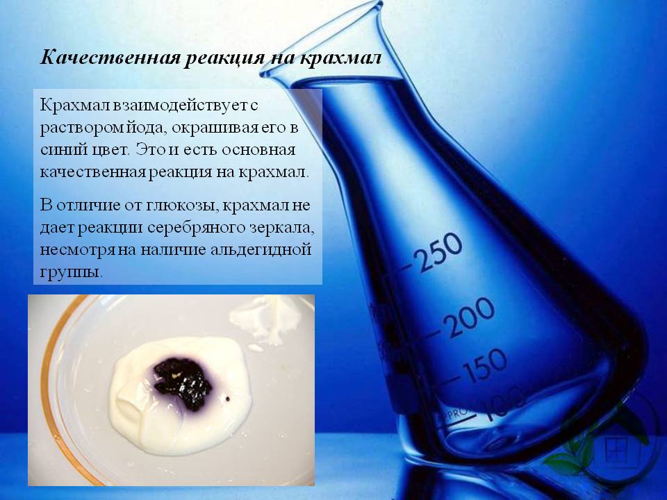 Качественная реакция на крахмал
