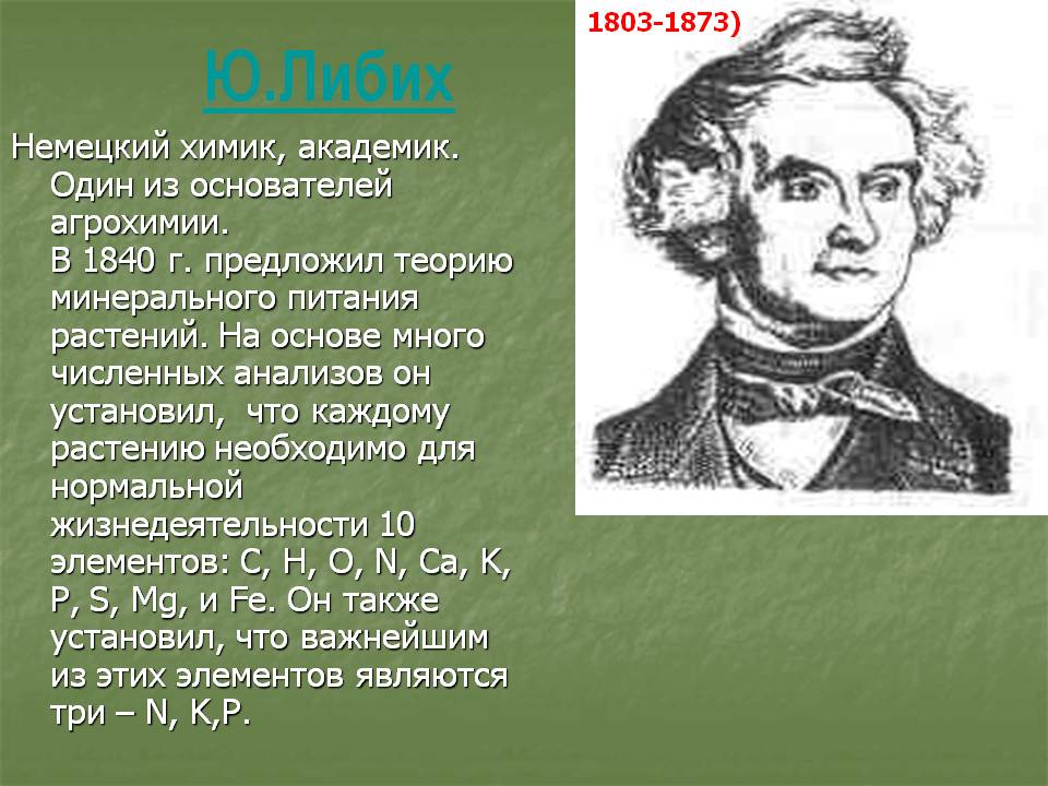 Ю.Либих