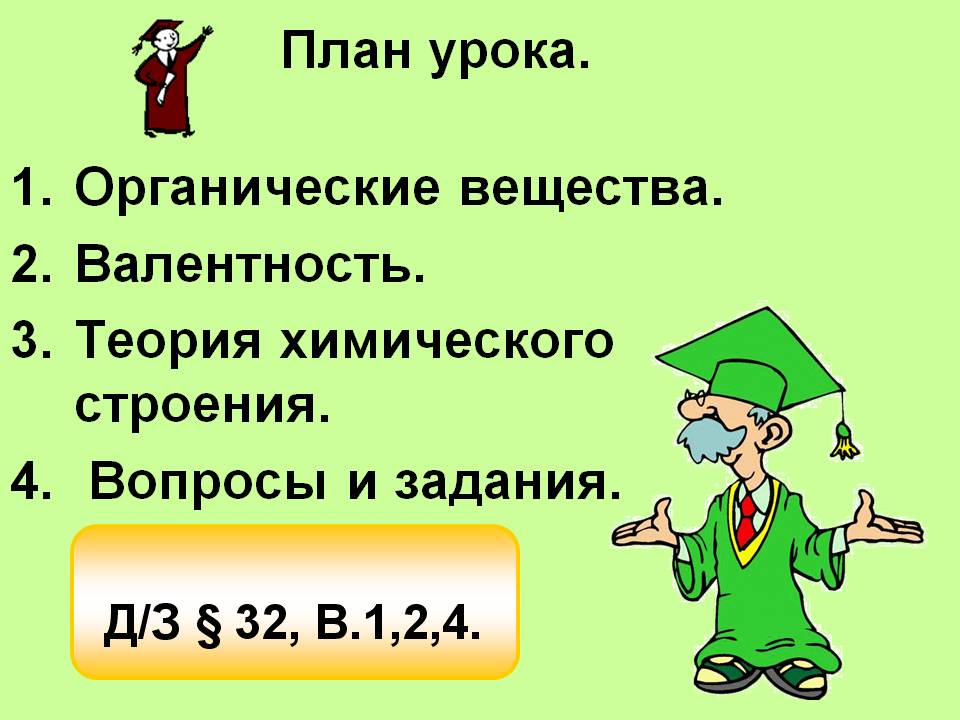 План урока