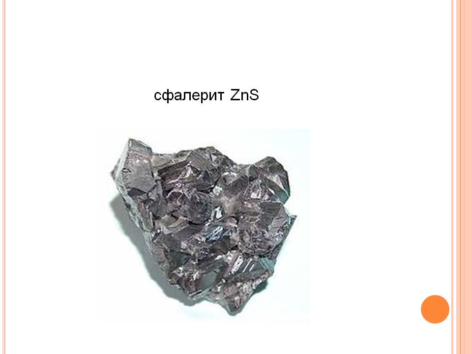 Сфалерит zns