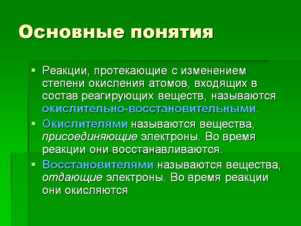 Основные понятия