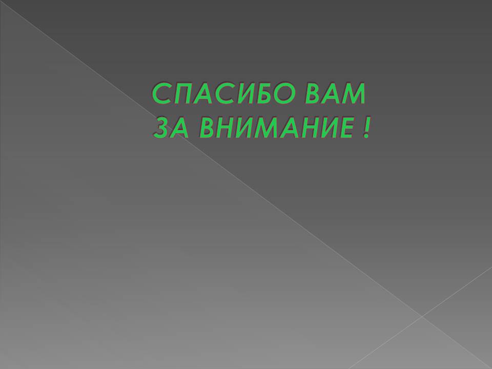 Спасибо вам за внимание