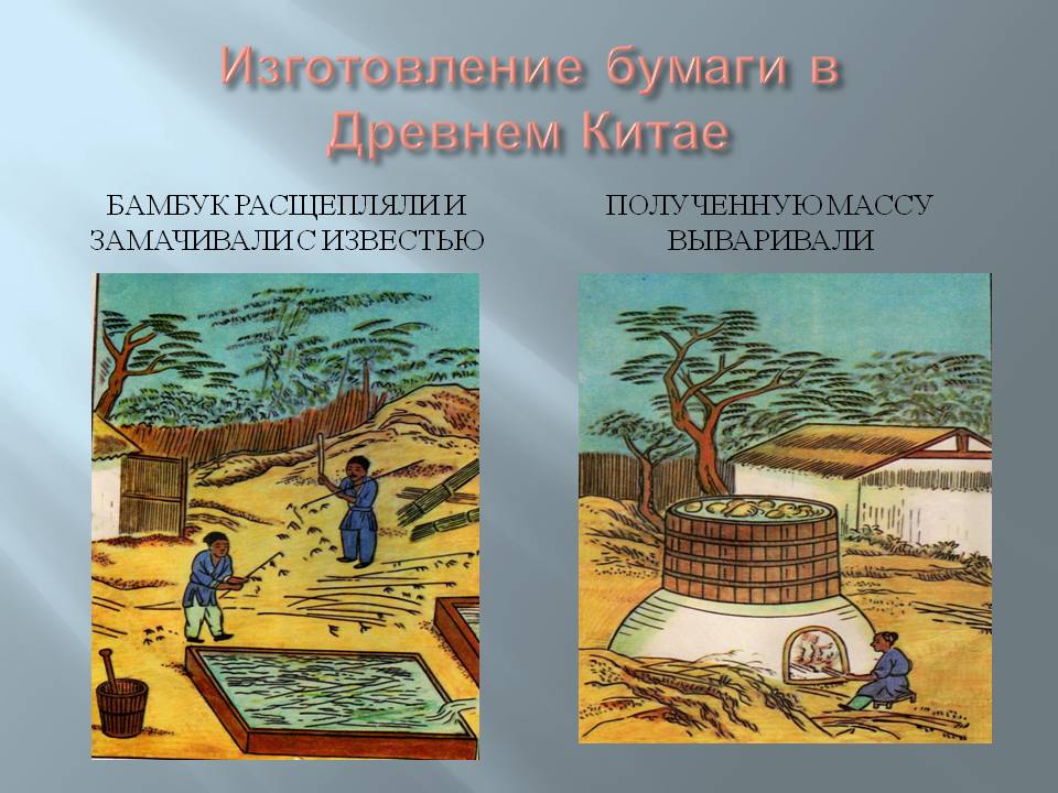 Изготовление бумаги в Древнем Китае