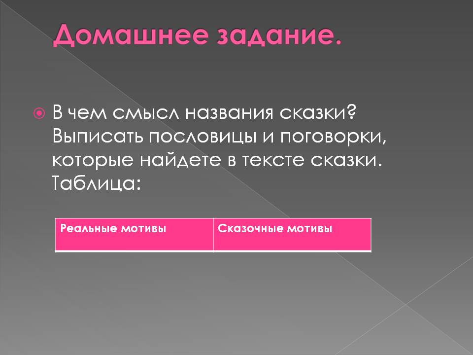 В чем смысл названия сказки