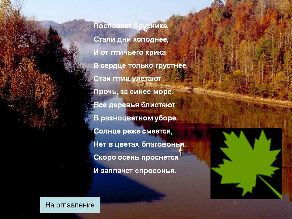 Поспевает брусника, стали дни холоднее