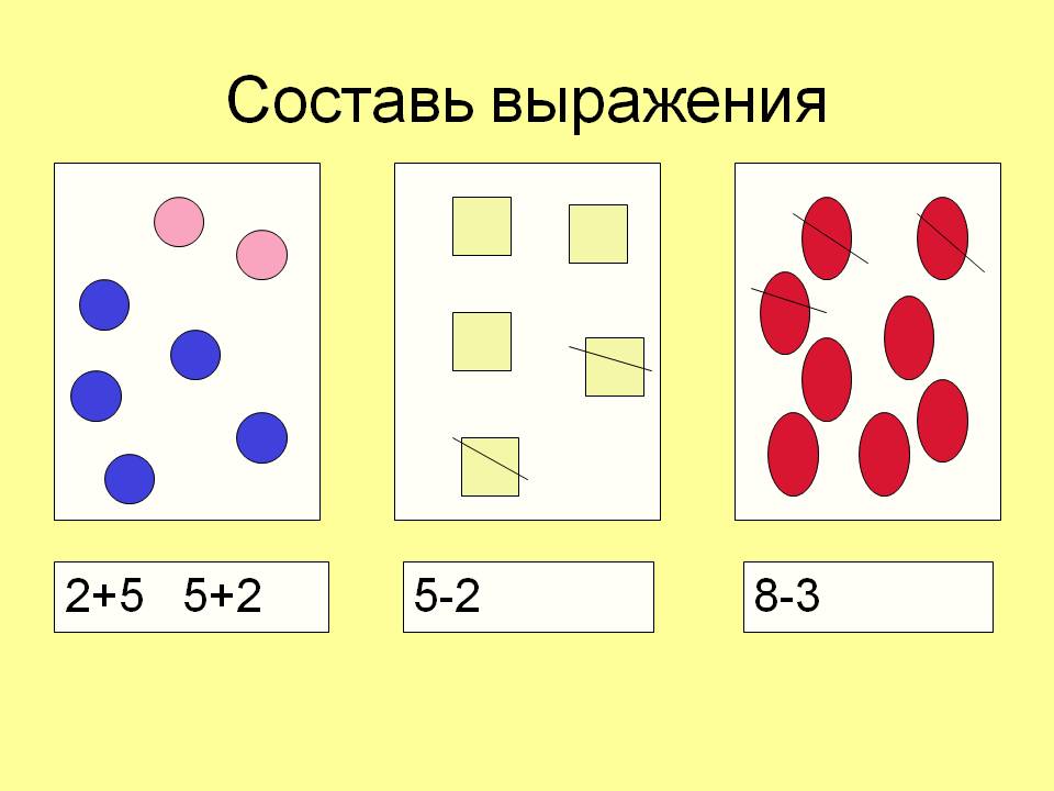 Составь выражения