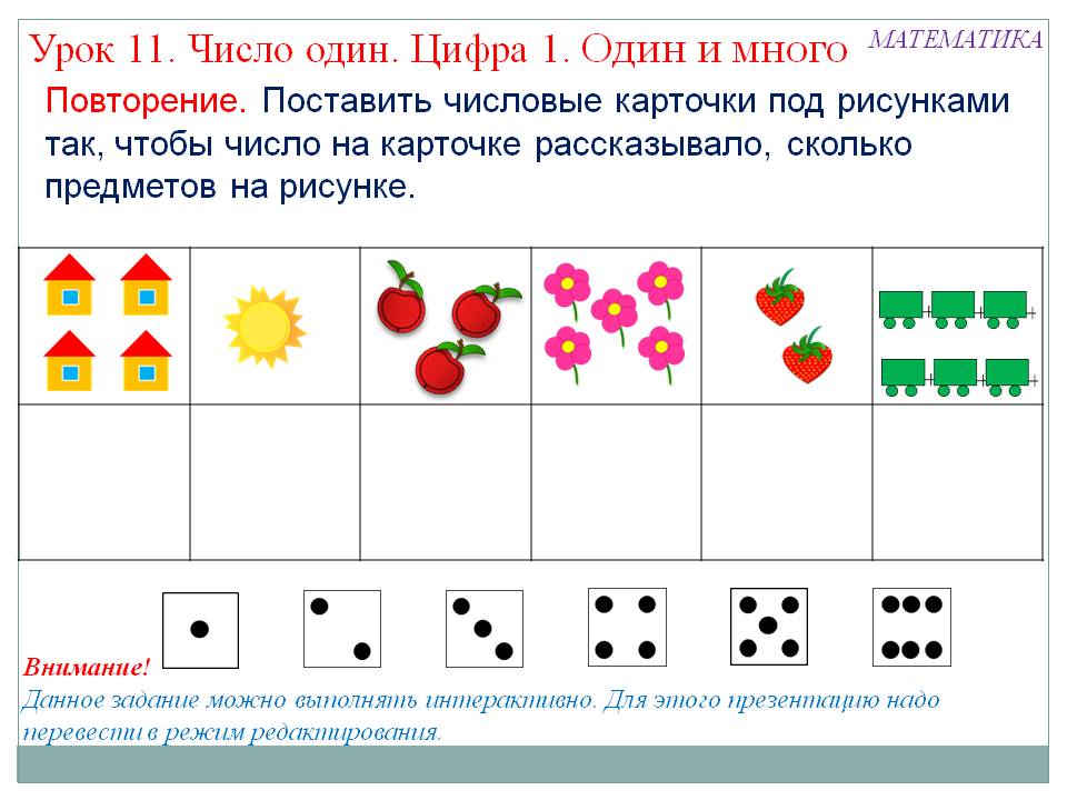 Цифра 1
