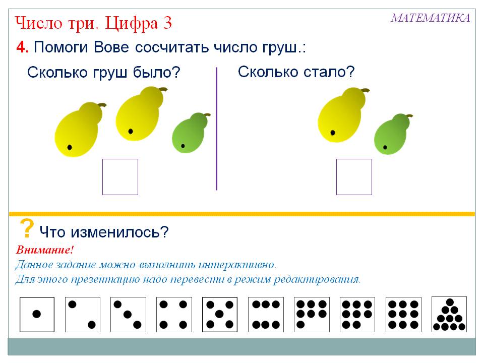Помоги Вове сосчитать число груш