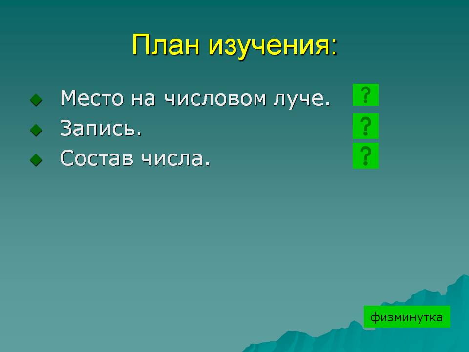 Место на числовом луче