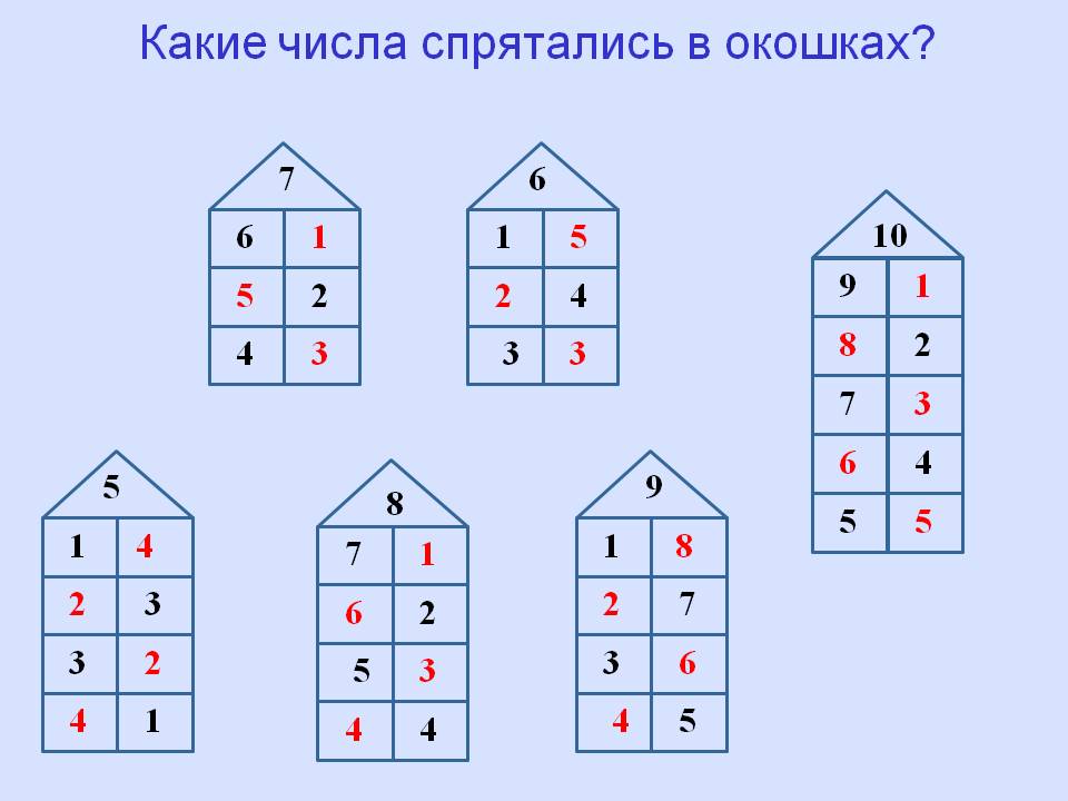 Какие числа спрятались в окошках