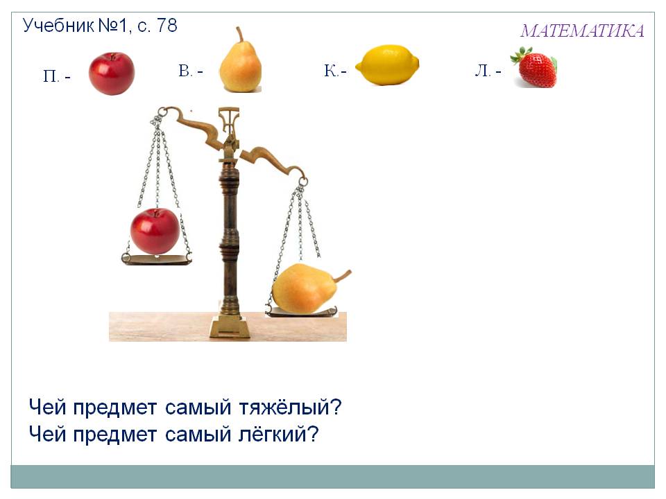 Чей предмет самый тяжёлый